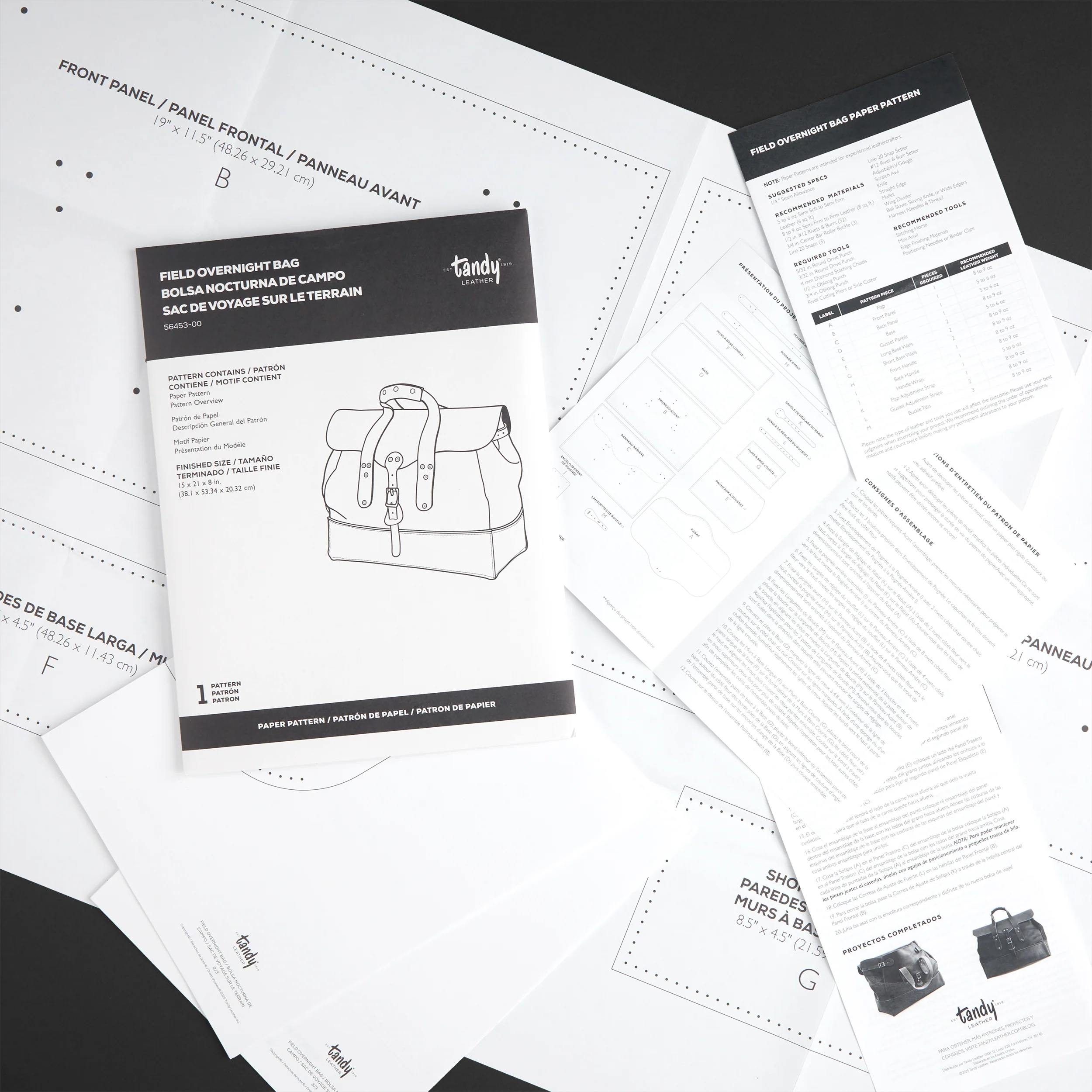 Field Overnight Bag Paper Pattern - Image 6