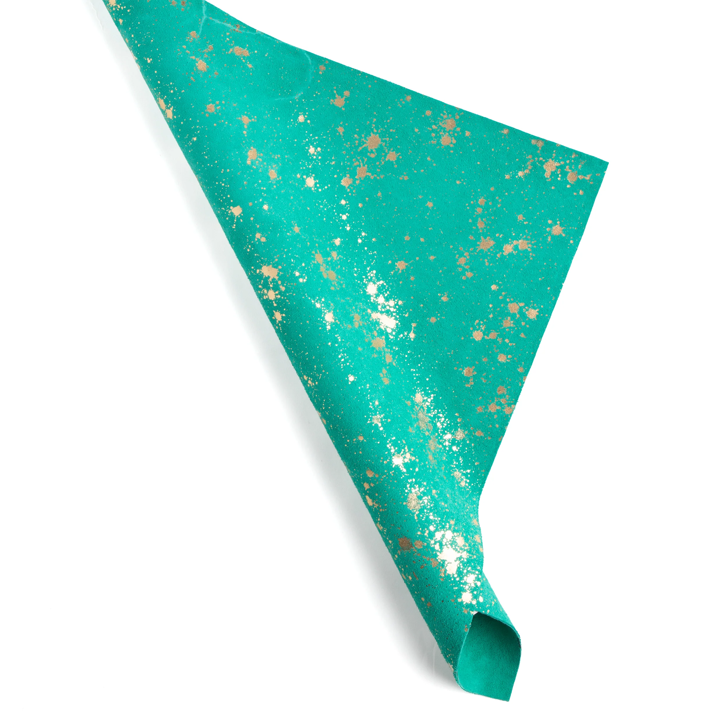 Gold Splashed Suede Large Craft Cut - FINAL SALE - Image 4